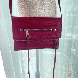 Rebecca Minkoff Regan Small Clutch Crossbody Deep Red